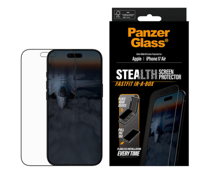 Szkło i folia ochronna PanzerGlass Stealth Ultra-Wide Fit Fastfit do iPhone Air